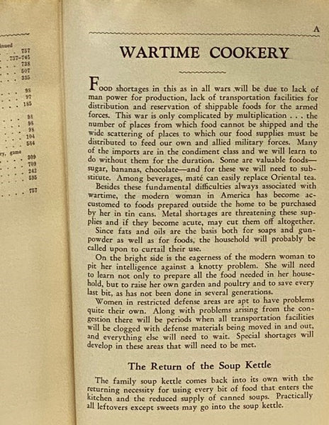 The Victory Binding of the American Woman's Cook Book [Cookbook]: Wartime Edition, with Victory Substitutes and Economical Recipes for Delicious Wartime Meals