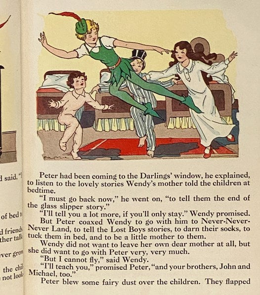 Eight Fairy Tales: The Story of Peter Pan; Cinderella; Dick Whittington; Jack and the Beanstalk; Little Red Riding Hood; Puss in Boots; The Three Bears; Tom Thumb