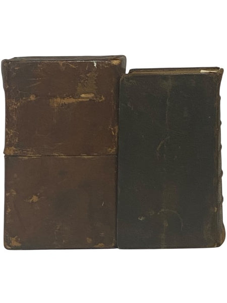 German Bible in Leather Case - Die Bibel Oder Die Ganze Heilige Schrift Des Alten und Neuen Testaments, Nach Der Teutschen Ubersetzung; Vollstandiges Marburger Gesan-Buch zur Abung der Gottseligkeit in 615. Christlichen und Trostreichen Psalmen und Gesan…
