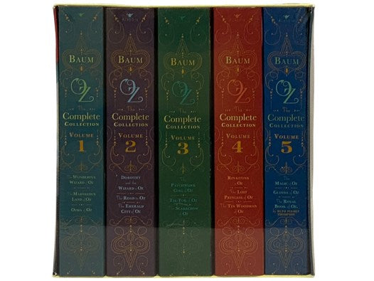 Oz: The Complete Paperback Collection, in Five Volumes - The Wonderful Wizard of Oz; The Marvelous Land of Oz; Ozma of Oz; Dorothy and the Wizard in Oz; The Road to Oz; The Emerald City of Oz; The Patchwork Girl of Oz; Tik-Tok of Oz; The Scarecrow of Oz;…