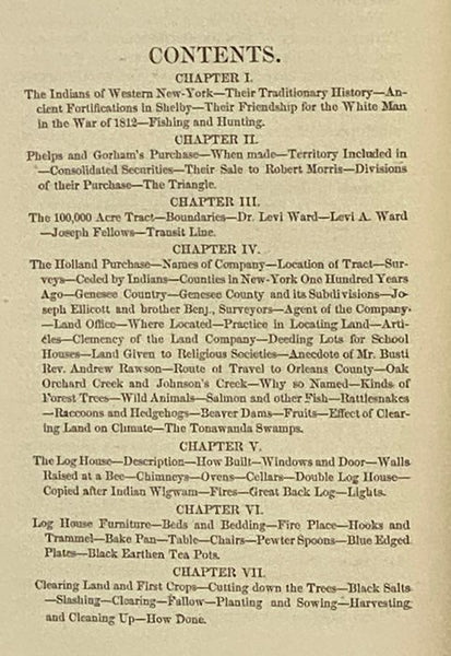 Pioneer History of Orleans County, New York. Containing Some Account of the Civil Divisions of Western New York, with Brief Biographical Sketches of Early Settlers, and of the Hardships and Privations They Endured, the Organization of the Towns in the Co…