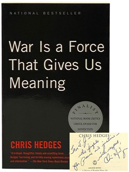 War Is a Force That Gives Us Meaning