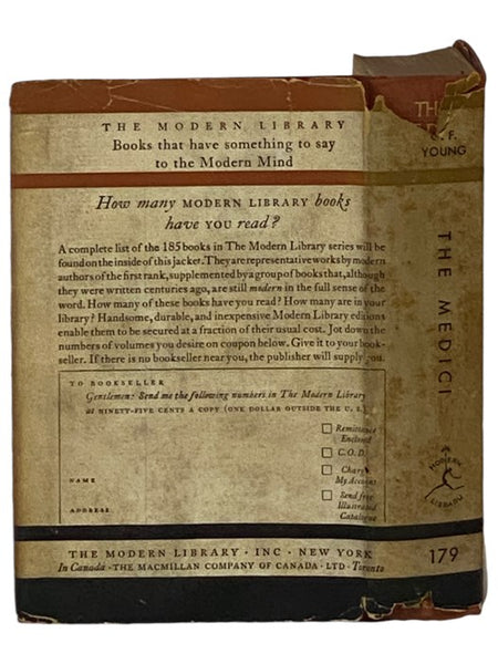 The Medici (The Modern Library of the World's Best Books, ML 179)