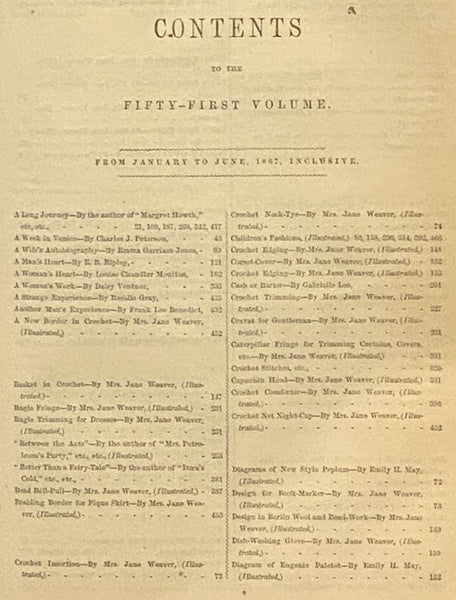 Peterson's Magazine 1867, Volumes LI and LII [Vols. 51 & 52]