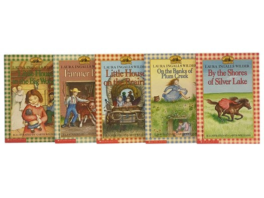 The Complete Set of Laura Ingalls Wilder's Little House Books, in Nine Volumes: Little House in the Big Woods; Farmer Boy; Little House on the Prairie; On the Banks of Plum Creek; By the Shores of Silver Lake; The Long Winter; Little Town on the Prairie;…