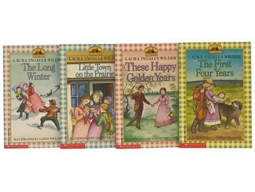 The Complete Set of Laura Ingalls Wilder's Little House Books, in Nine Volumes: Little House in the Big Woods; Farmer Boy; Little House on the Prairie; On the Banks of Plum Creek; By the Shores of Silver Lake; The Long Winter; Little Town on the Prairie;…