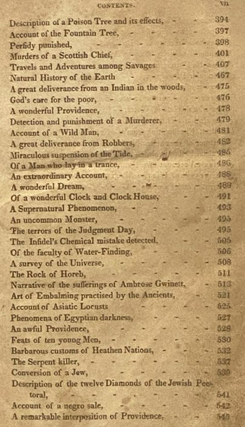 The Wonders of Nature and Providence, Displayed. Compiled from Authentic Sources, Both Ancient and Modern, Giving an Account of Various and Strange Phenomena Existing in Nature, of Travels, Adventures, Singular Providences, &c.