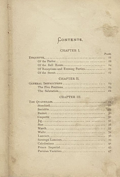 The Art of Dancing: Embracing a Full Description of the Various Dances of the Present Day, together with Chapters on Etiquette, the Benefits, and History of Dancing