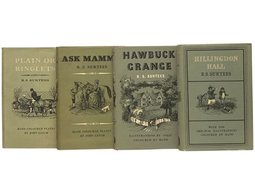 Complete R.S. Surtees Folio Society Set: Jorrocks', Jaunts and Jollities; Mr. Sponge's Sporting Tour; Handley Cross; Mr. Facey Romford's Hounds; Plain or Ringlets; Ask Mamma; Hawbuck Grange; Hillingdon Hall (The Folio Society)