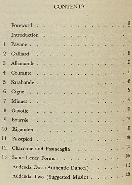 Pre-Classic Dance Forms