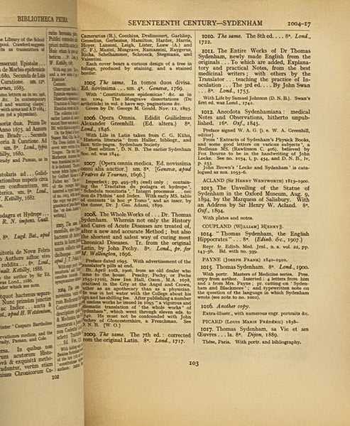 Bibliotheca Osleriana: A Catalogue of Books Illustrating the History of Medicine and Science