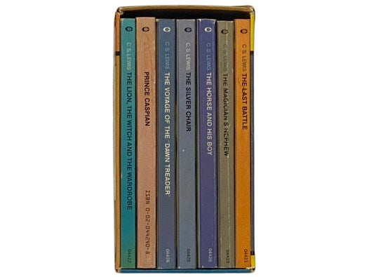 The Chronicles of Narnia, Boxed Set in Seven Volumes: 1. The Magician's Nephew; 2. The Lion the Witch and the Wardrobe; 3. The Horse and His Boy; 4. Prince Caspian; 5. The Voyage of the Dawn Treader; 6. The Silver Chair; 7. The Last Battle