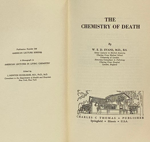 The Chemistry of Death (American Lecture Series Publication Number 544)
