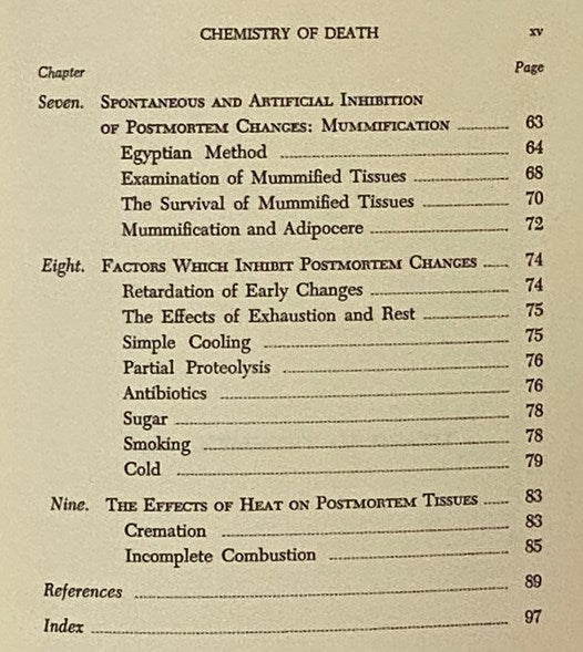 The Chemistry of Death (American Lecture Series Publication Number 544)