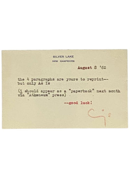 i: Six Nonlectures (The Charles Eliot Norton Lectures, 1952-1953)