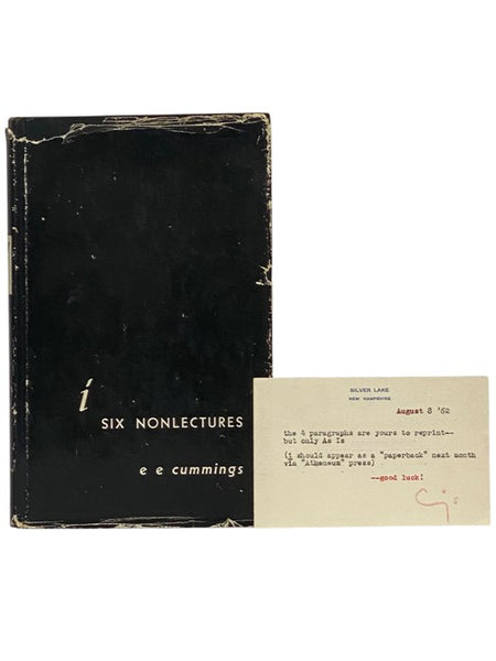 i: Six Nonlectures (The Charles Eliot Norton Lectures, 1952-1953)