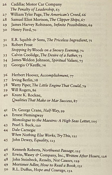 Excellence: An American Treasury (Westvaco American Classics Series No. 31, Christmas 1988)