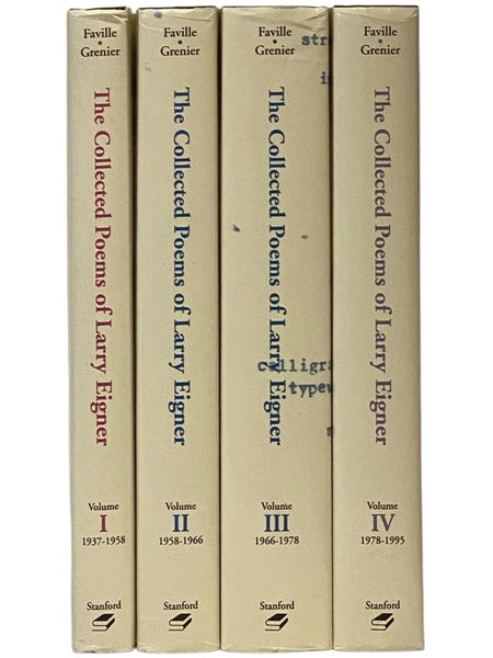 The Collected Poems of Larry Eigner, in Four Volumes