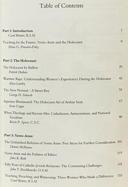 The Holocaust and Nostra Aetate: Toward a Greater Understanding (The Ethel Lefrak Holocaust Education Conference Proceedings)