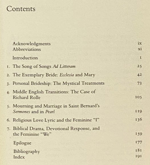 The Song of Songs in the Middle Ages