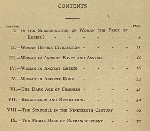 Woman in Political Evolution: An Historical Survey and a Plea for Woman Suffrage
