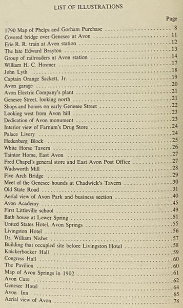 Avon: Heart of the Genesee Country [New York]