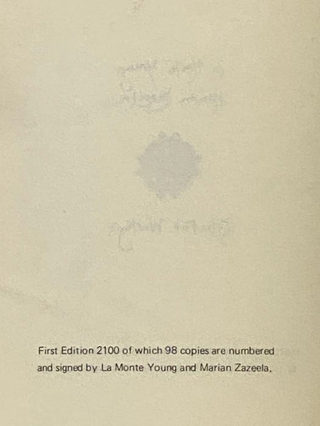 La Monte Young and Marian Zazeela: Selected Writings