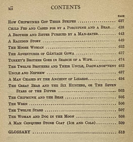 Seneca Indian Myths