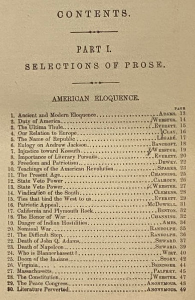 The Book of Eloquence from the Most Famous Orators and Poets
