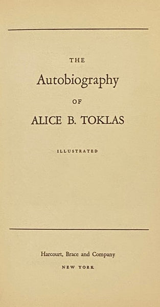 The Autobiography of Alice B. Toklas