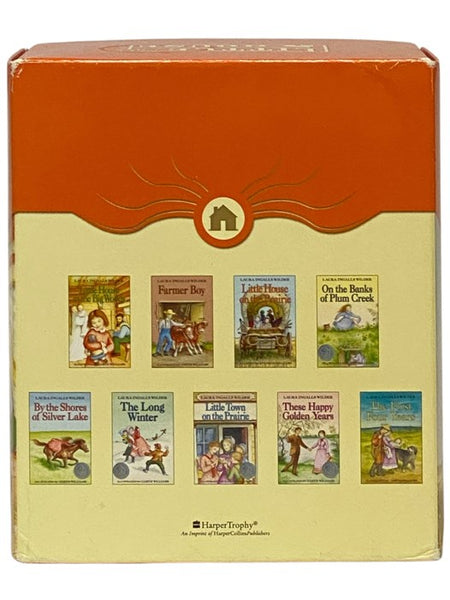 The Complete Set of Laura Ingalls Wilder's Little House Books, in Nine Volumes: Little House in the Big Woods; Farmer Boy; Little House on the Prairie; On the Banks of Plum Creek; By the Shores of Silver Lake; The Long Winter; Little Town on the Prairie;…