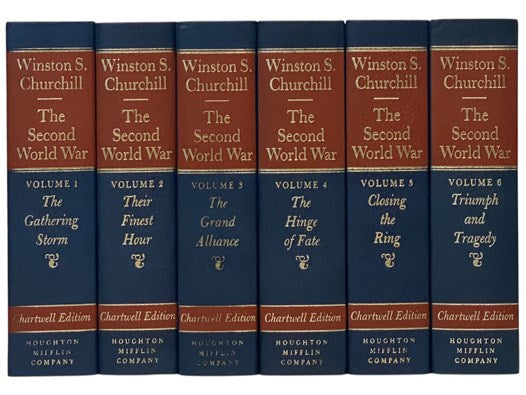 The Second World War Six Volume Set: Their Finest Hour; The Gathering Storm; The Hinge of Fate; The Grand Alliance; Closing the Ring; Triumph and Tragedy (Chartwell Edition)