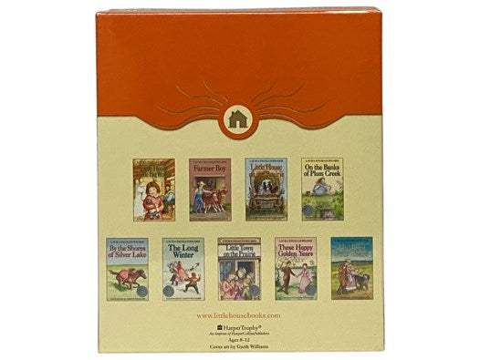 The Complete Set of Laura Ingalls Wilder's Little House Books, in Nine Volumes: Little House in the Big Woods; Farmer Boy; Little House on the Prairie; On the Banks of Plum Creek; By the Shores of Silver Lake; The Long Winter; Little Town on the Prairie;…