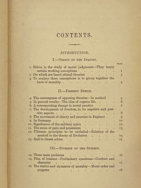 Moral Order and Progress: An Analysis of Ethical Conceptions (The English and Foreign Philosophical Library)