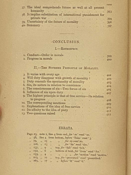 Moral Order and Progress: An Analysis of Ethical Conceptions (The English and Foreign Philosophical Library)