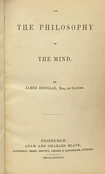 On the Philosophy of the Mind.