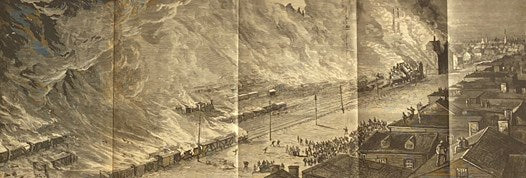 The History of the Great Riots. Being a Full and Authentic Account of the Strikes and Riots on the Various Railroads of the United States and in the Mining Regions. Embracing Brilliant and Graphic Pen-Pictures of the Reign of Terror in Pittsburgh, Baltim…