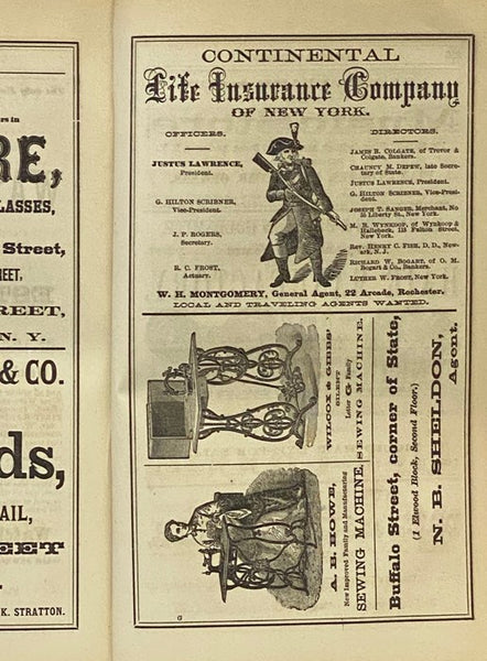 The Rochester Directory: Containing a General Directory of the Citizens, a Business Directory, and the City and County Register. No. XX [20], for the Year Commencing July 1, 1869 [New York]