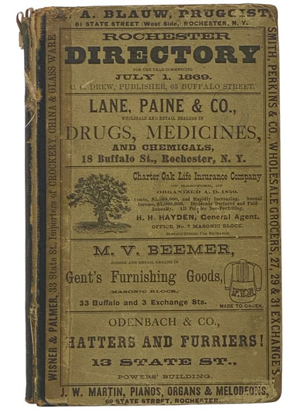 The Rochester Directory: Containing a General Directory of the Citizens, a Business Directory, and the City and County Register. No. XX [20], for the Year Commencing July 1, 1869 [New York]