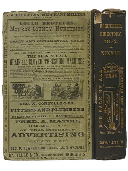 The Rochester Directory: Containing a General Directory of the Citizens, a Business Directory, and the City and County Register. No. XXIII [23], for the Year Commencing July 1, 1872 [New York]