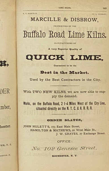 The Rochester Directory: Containing a General Directory of the Citizens, a Business Directory, and the City and County Register. No. XXVI [26], for the Year Commencing July 1, 1875 [New York]