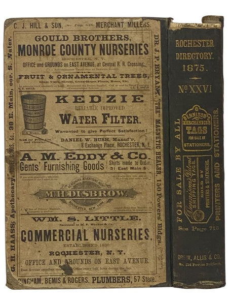 The Rochester Directory: Containing a General Directory of the Citizens, a Business Directory, and the City and County Register. No. XXVI [26], for the Year Commencing July 1, 1875 [New York]