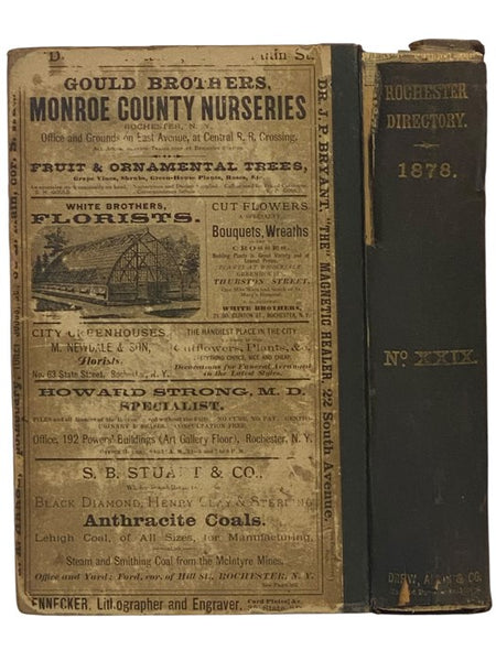 The Rochester Directory: Containing a General Directory of the Citizens, a Business Directory, and the City and County Register. No. XXIX [29], for the Year Commencing July 1, 1878 [New York]