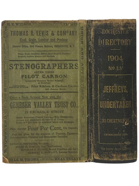 The Rochester Directory: Containing a General Directory of the Citizens, a Business Directory, and the City and County Register. No. LV. [55], for the Year Beginning July 1, 1904 [New York]