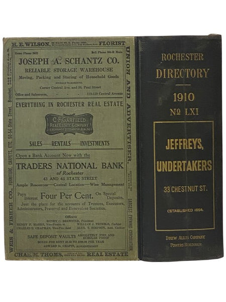 The Rochester Directory: Containing a General Directory of the Citizens, a Business Directory, and the City and County Register. No. LXI. [61], for the Year Beginning July 1, 1910 [New York]