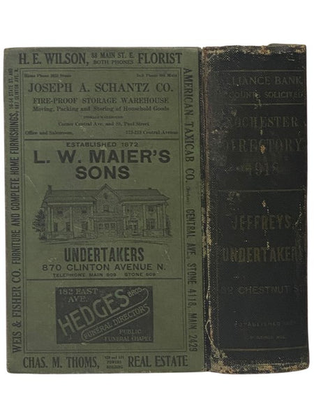 The Rochester Directory: Containing a General Directory of the Citizens, a Business Directory, and the City and County Register. No. LXIX [69] [New York] [1918]