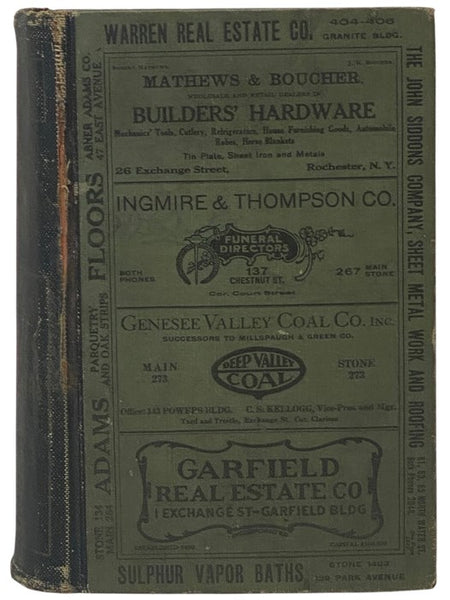 The Rochester Directory: Containing a General Directory of the Citizens, a Business Directory, and the City and County Register. No. LXIX [69] [New York] [1918]