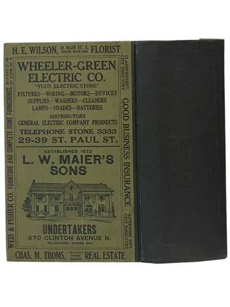 The Rochester Directory: Containing a Street Directory, General Directory of the Citizens, House Directory, Business Directory, and the City, County and State Register. Vol. LXXIII [73] for the Year Ending October 31, 1923. [New York]