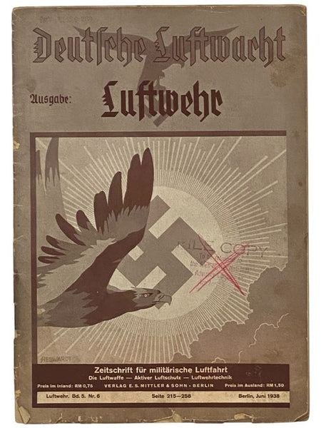Deutsche Luftwacht Luftwehr, Bd. 5, N. 6, S. 215-258, Berlin, Juni 1938