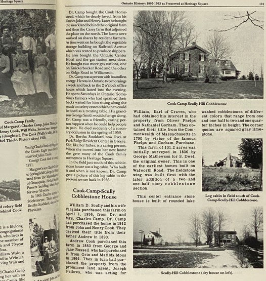 Ontario's History, 1807-1993 as Preserved at Heritage Square, Ontario, New York